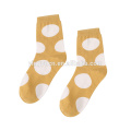 2019 Vente chaude Korea Femmes Coton Color Color Dot in tube chaussettes en gros